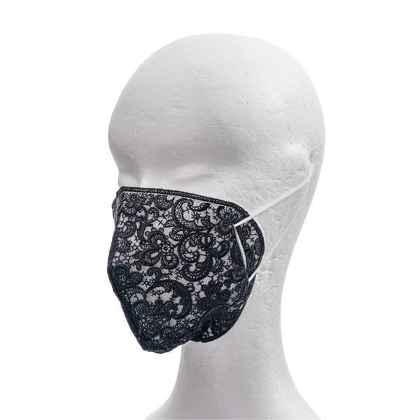 508A - Stickerei-Hülle für Atemschutzmasken, schwarz