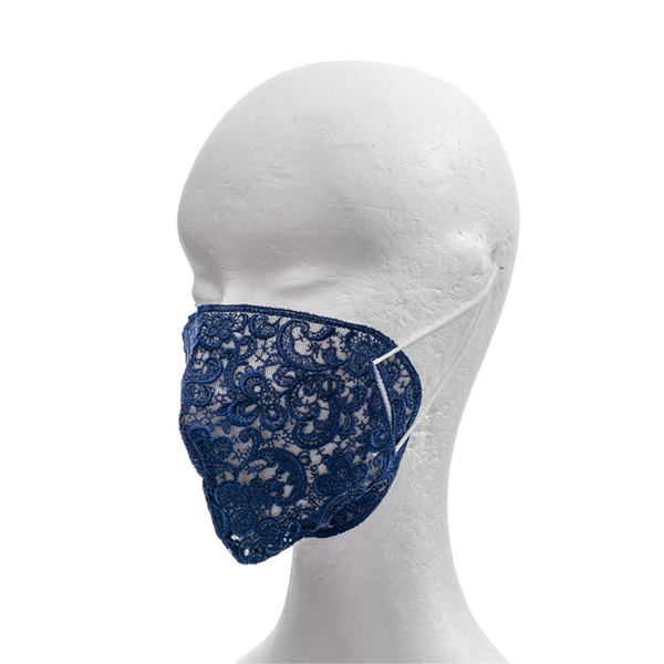 511A - Stickerei-Hülle für Atemschutzmasken, indigo