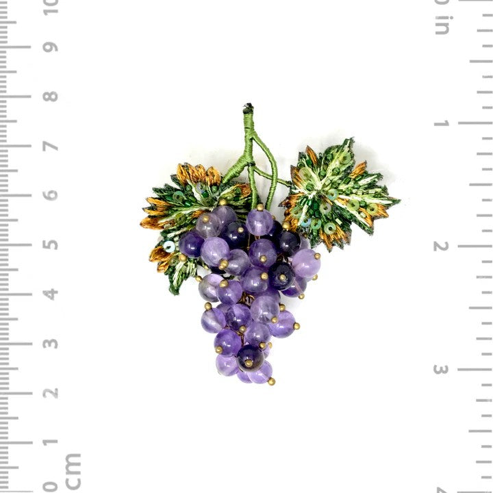 Malbec Trauben Brosche von Trovelore
