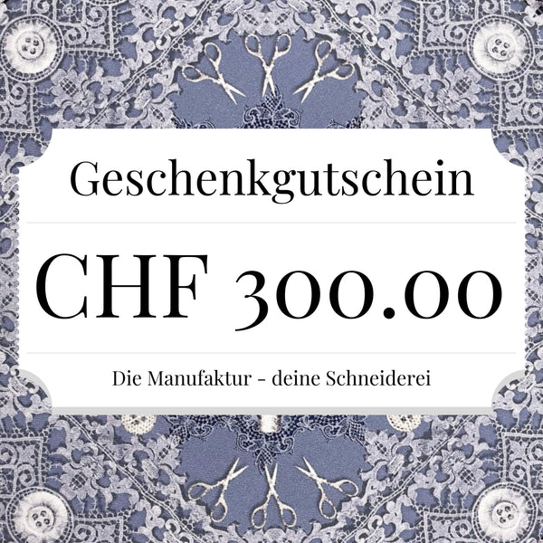 Geschenkgutschein CHF 300.00