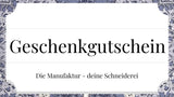 Geschenkgutscheine