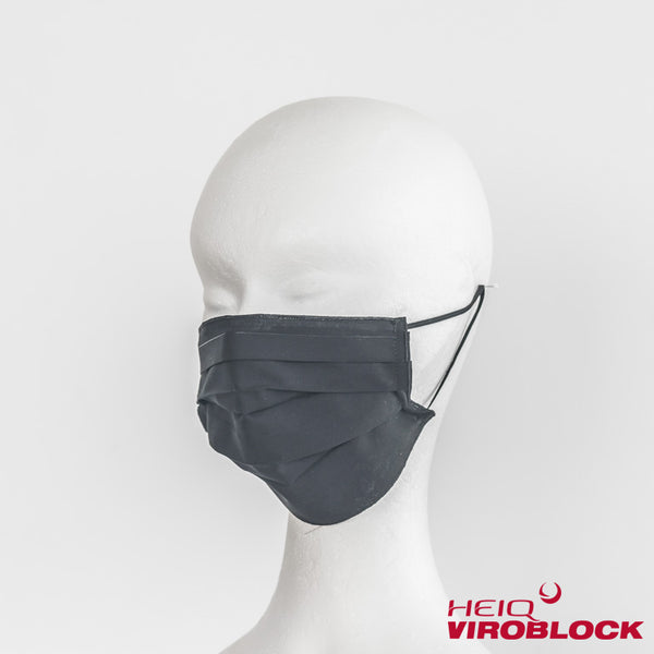 137/ Maske schwarz mit HeiQ Viroblock Technology