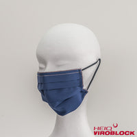 315/ Maske blau/braun mit HeiQ Viroblock