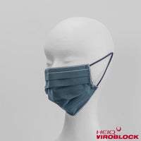 328 / Maske dunkelgrün/hellgrau mit HeiQ Viroblock
