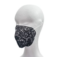 508A - Stickerei-Hülle für Atemschutzmasken, schwarz