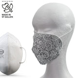 510A - Stickerei-Hülle für Atemschutzmasken, ivory