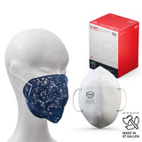 511B - Stickerei-Hülle indigo, inkl. 40 CPA/COVID-19 Pandemie Atemschutzmasken
